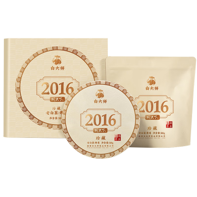 白大师阅天下2016年寿眉茶饼