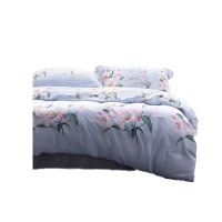 水星家纺 春日百合全棉缎纹抗菌四件套124805