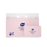 植护 丝韵粉色抽纸 136*180mm/4层 80抽 6包/提抽纸