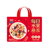 西麦 每日水果健康心意礼燕麦礼盒630g+500ml