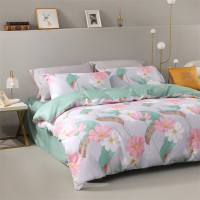 水星家纺 SGR全棉抗菌四件套——幸福格桑