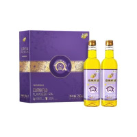 中粮福临门一级压榨亚麻籽油750ml*2礼盒装