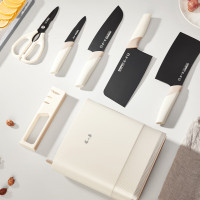 张小泉大师印·方圆系列套装刀具七件套 D300111