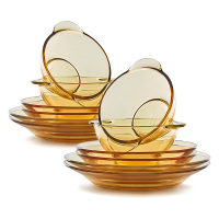 康宁 餐具套装12件B组(饭碗*4、平盘*4、深盘*4)