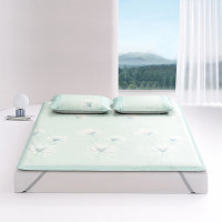 水星家纺 浮光花影印花冰丝席