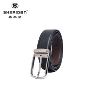 SHERIDAN喜来登 男士进口双面牛皮针扣腰带NL180952S