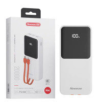 纽曼 20000毫安自带线快充数显移动电源P04