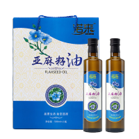 诺来一级冷榨亚麻籽油500ml*2礼盒装