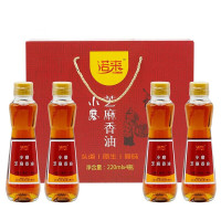 诺来小磨黑芝麻香油220ml*4礼盒装
