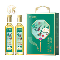 仟佰粮 丹青雅韵-有机纯正山茶油双支礼盒500ml*2