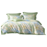 水星家纺YL莱赛尔冰丝四件套 樱雨纷纷-S04(抗菌) 544672