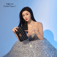 Cmierf Kuect(中国CKIR)单肩斜跨菱格链条包CK-B8490