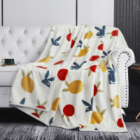 花花公子 金貂绒毛毯-柠檬派对PB-25AM705