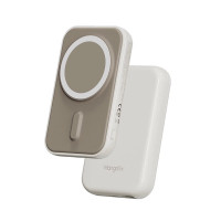 MANGOTEK 3C认证芒格 磁吸无线充电宝10000毫安适用苹果iPhone17 奶咖色磁吸无线充电