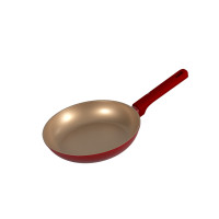帝伯朗零氟盈月煎锅 24cm(外红内金)DBL-YYJ05