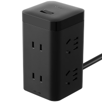 公牛 抗电涌魔方插座TQU006/床头小闹钟USB插座GNV-TQU152