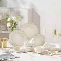 唯都 田园花叙餐具套装18件套