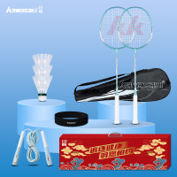 川崎 羽毛球拍运动套装 IRON-007红色礼盒装(套装14)