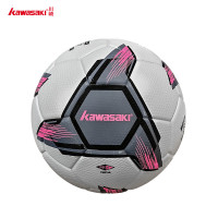 川崎 足球K3J01-C5544白灰粉5号