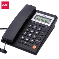得力(deli)电话机座机 固定电话 办公家用 免提通话 可接分机 黑 785