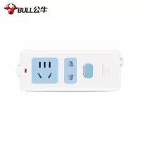 公牛(BULL)GN-B09 2插位无线不带线自接线插排插座