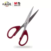 晨光(M&G)160mm办公家用生活剪刀 中号 12把装 红色 ASSN224