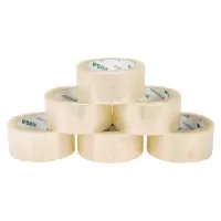晨光(M&G) 普透型封箱胶带 宽胶带透明米黄色 普透胶带48mm*100y AJD97329 6卷装