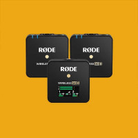 RODE罗德wireless goII一拖二无线领夹麦克风vlog收音 标配+苹果+Type-c连接线(适用苹果/安卓)