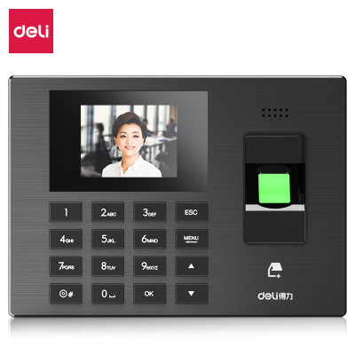 得力3960CSE指纹智能云WiFi连接打卡机 联网自动报表异地考勤签到 员工手指上下班指纹打卡机