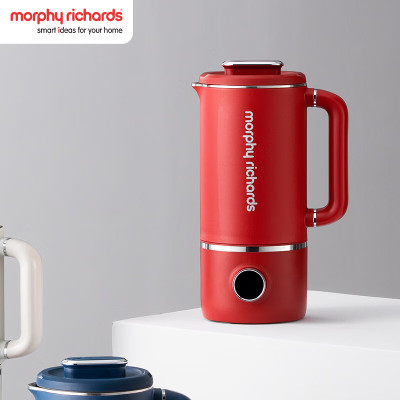 摩飞电器(Morphyrichards)豆浆机 家用破壁机 全自动清洗免过滤 多功能菜单可预约 MR8200红色