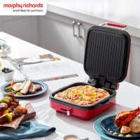 摩飞电器(Morphyrichards)电饼铛 家用双面加热大火力三明治早餐机 MR8600高贵红