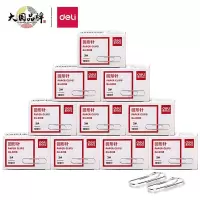 得力(deli)0018 3#金属回形针100枚/盒 30盒装