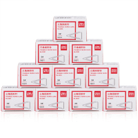 得力(deli)3#镀镍三角回形针0051 29mm金属曲别针 100枚/盒 10盒装