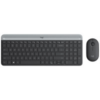 罗技(Logitech) MK470 无线办公键鼠套装 全尺寸超薄鼠标键盘 带无线2.4G接收器 黑色