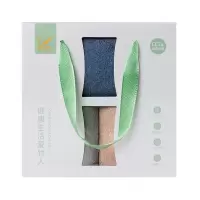 爱竹人 竹韵双条盒B2(简雅毛巾*1 简雅方巾*2)