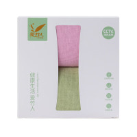 爱竹人 竹韵单条盒A4(纱布方巾*2)