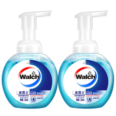 威露士 泡沫洗手液 健康呵护225ml×2 抑菌消毒99.9%