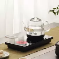 鸣盏 全自动上水电热水壶煮茶器家用玻璃茶台一体电茶炉底部上水7档控温 MZ171A玻璃壶 1L