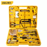 得力(deli) 多功能五金工具箱工具套装88件套 综合维修工具组套应急包 DL1088J