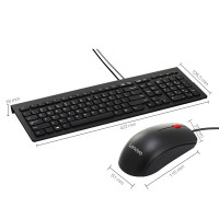 联想(lenovo)M120Pro 有线键盘鼠标套装 办公鼠标键盘套装