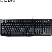 罗技(Logitech) K120 有线键盘黑色 办公键盘