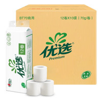 心相印BT70卷纸 12卷X70g 整箱10提*12卷装