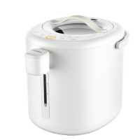 美的(Midea)电热水瓶家用5L大容量保温一体热水壶烧水壶泡茶器复古外观 冰川白 MK-P13P