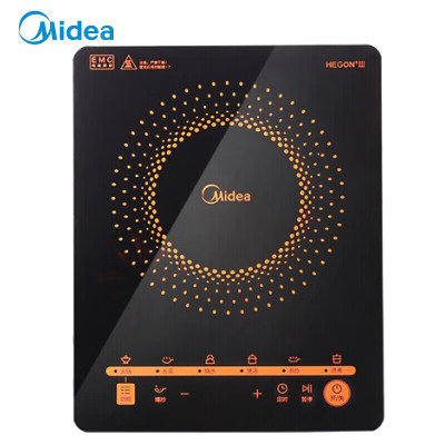美的(Midea)美的电磁炉家用多功能4D防水触控面板保护电磁灶(ZMD安心系列)C21-RT2171黑色