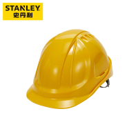 史丹利ST1130 M型ABS安全帽 黄色 1130CN-YE透气款防砸抗冲击防护头盔