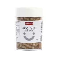 新鲜生活碳化牙签450支x5桶SH-1800