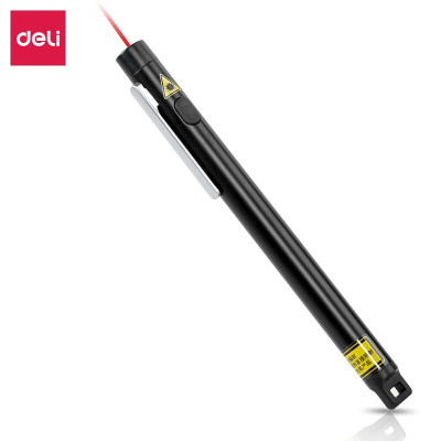 得力(deli) 笔型便携式激光笔电子教鞭笔3933 笔型激光教鞭笔 黑色