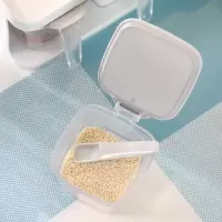 全格密封收纳调料盒亮羽灰 370ml PS食品级材质CF010102