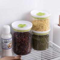 全格按压玻璃储物罐S号580ml CF070203