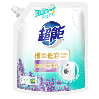 超能 植翠洗衣液(时尚炫彩) 天然椰油 低泡易漂 薰衣草香 2KG/袋 两袋起拍